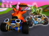 Crash racing against N. Tropy's ghost in Coco Park
