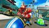 Crunch, Dingodile and Pura racing in Android Alley