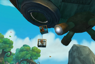 Crash's friends are captured as Cortex charges his freeze ray