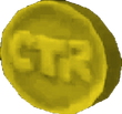 A yellow token in CTR.