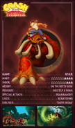 Promotional trading card for Goar