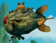 Cortex's airship in Crash of the Titans