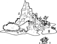 Concept art of N. Sanity Island.