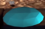 A blue gem platform in Crash Bandicoot: The Wrath of Cortex