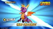 Spyro's unlock screen.