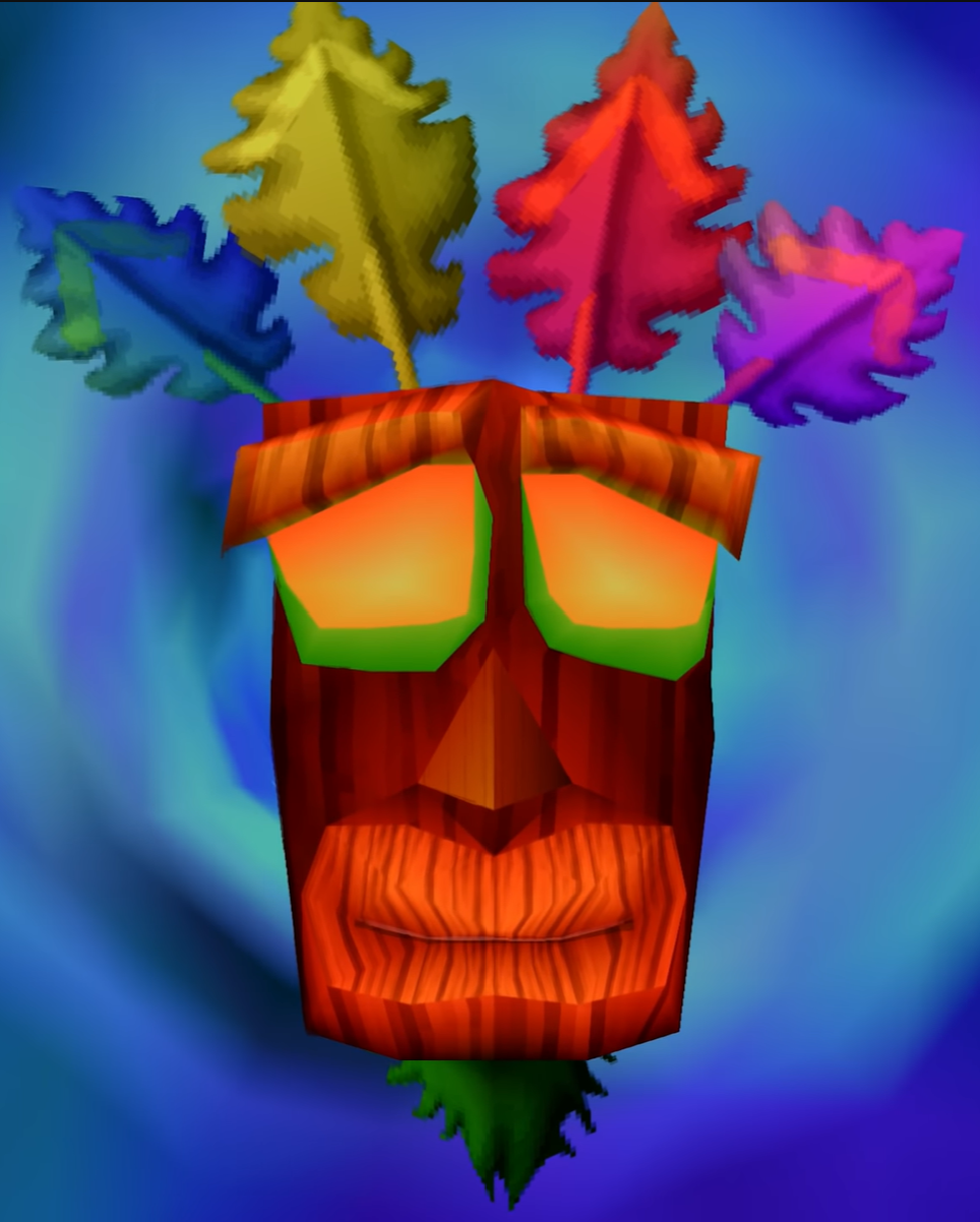 What does Aku Aku say? 