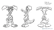 Ripper Roo's concept art by Charles Zembillas for a toyline