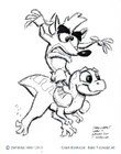 Concept art of Crash with Baby T