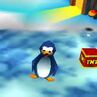 A penguin in Crash Bash.