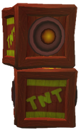 Two large TNT crates in Crash: Mind Over Mutant.