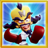 Cortex in the icon of the "Heavyweight Champ" trophy