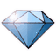 Blue gem icon