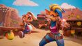 Coco and Tawna in Calamity Canyon.