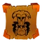 The icon for the "Papu Popped" achievement, depicting Papu Papu's frowning face with X's over the eyes.