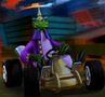 Promotional artwork of Komodo Joe in his kart