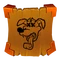 The icon for the "Ripper Ruined" achievement, depicting Ripper Roo's frowning face with X's over the eyes.