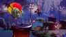 Cortex, Catbat and Dingodile fighting the Wumpa Bat boss during the What's Cookin'? minigame in Bogged Down