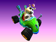 Polar under N. Trance's mind control in Crash Nitro Kart