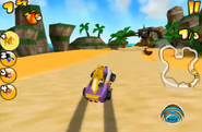 Coco racing in Bandicoot Beach