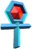 Promotional render of a sapphire relic from The Wrath of Cortex