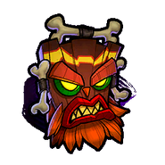 Uka Uka's invincibility mask power up icon