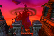 Cortex Castle can also be seen in Sunset Vista.