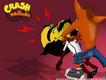 A promo image featuring Cortex getting strangled by Crash