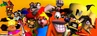 Crash and the rest of the cast from the game