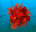 Inflated pufferfish from The Huge Adventure.