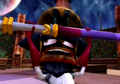 Cortex holding Velo's scepter.