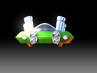 Render of Oxide's hovercraft
