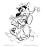 Concept art of Crash riding Polar by Charles Zembillas
