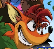 Crash as he appears in the Playing With Fire promotional comic