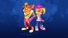 Promo render of Crash and Coco's "Totally Tubular" skins