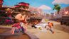 Cortex, Tawna, Coco, Dingodile, Crash and N. Brio in Calamity Canyon