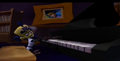 Cortex playing the Piano in Crash of the Titans.