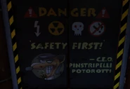 Pinstripe's warning message in N. Sane Trilogy