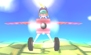 Coco in her biplane (Warped)