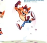 Concept art of Crash with a chin