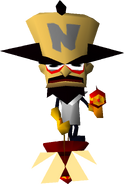 Cortex as seen in Crash Bandicoot.