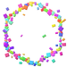 Rumble confetti emblem frame