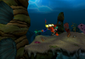 Crash using his scuba gear in Under Pressure in Warped