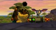 Dingodile with Ripper Roo in Twinsanity.