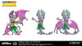 Concept art of Catbat's Luau skin by Christian Schob.