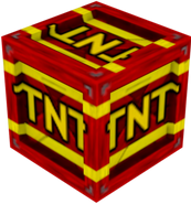 A TNT Crate in Crash Nitro Kart.