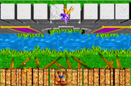 The battle against Spyro in Crash Purple.