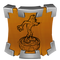 The icon for the "A Hidden Gem" achievement, depicting Crash standing on a gem platform.