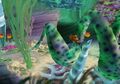Crash in his scuba gear in Coral Canyon in The Wrath of Cortex