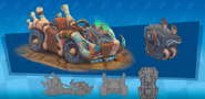 Concept art of the Mammoth, one of the new karts added.