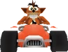 Crash Bandicoot in Crash Bandicoot Nitro Kart 2